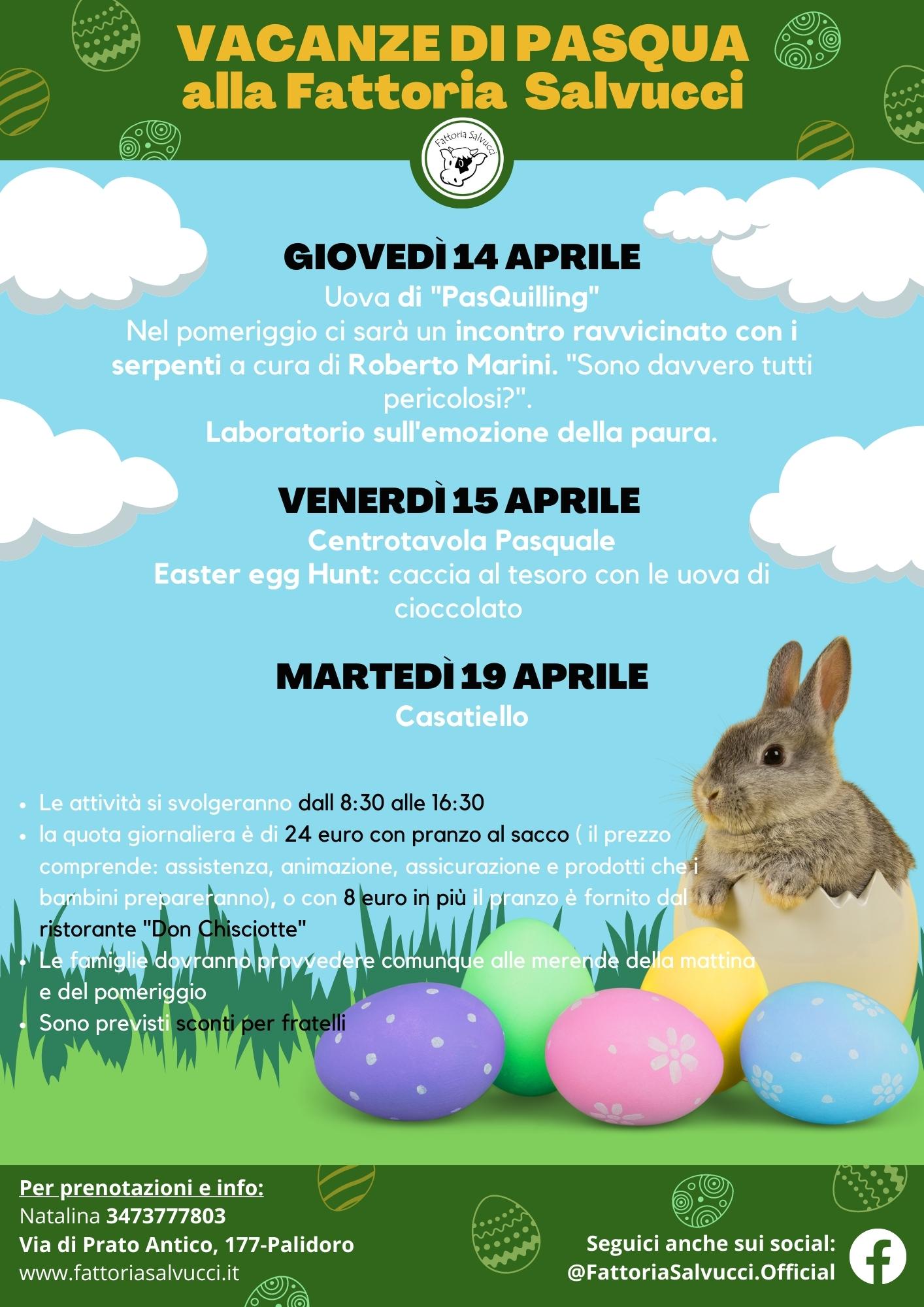 VACANZE DI PASQUA IN FATTORIA